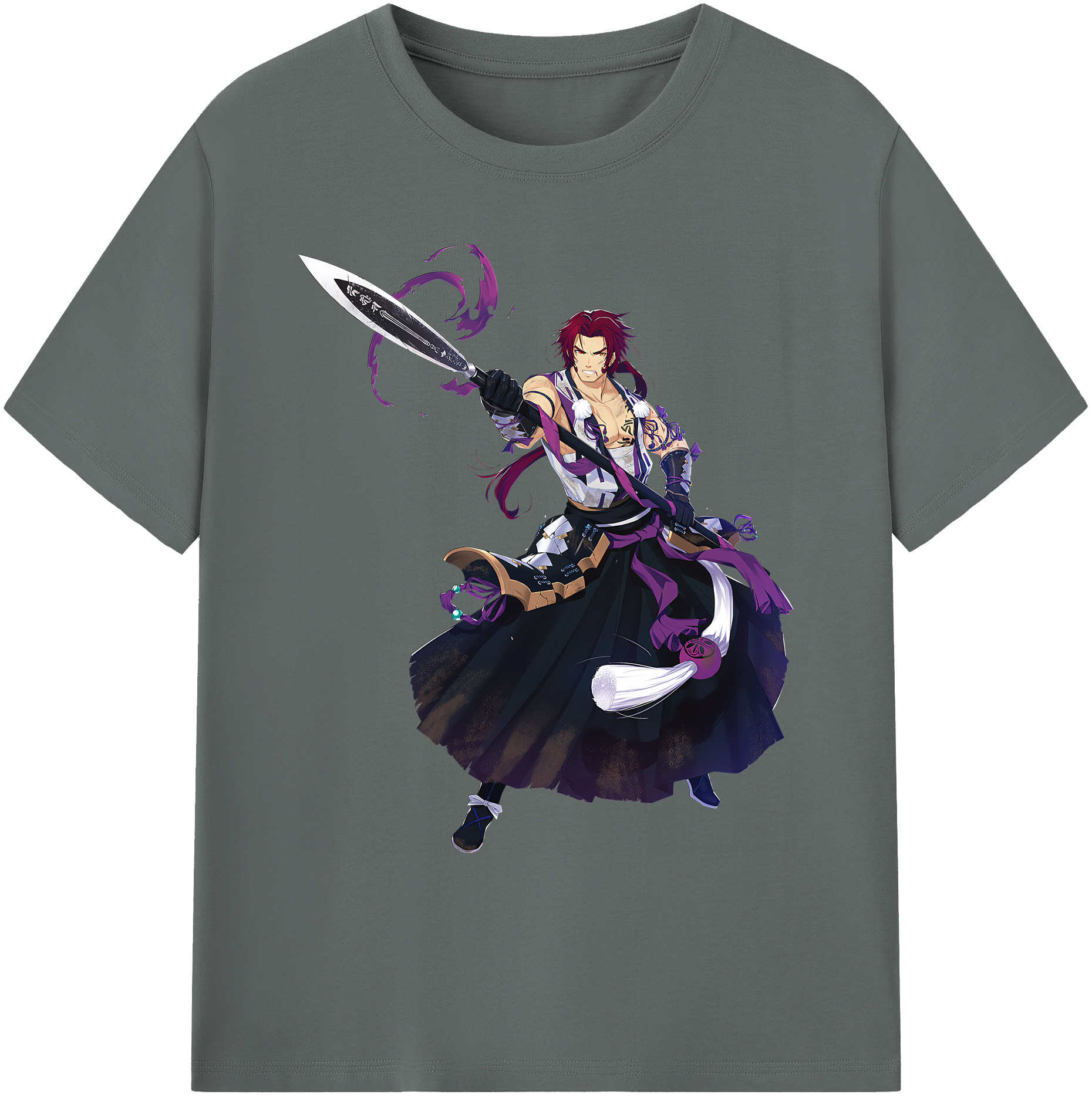 （画像用） 刀剣乱舞 Touken Ranbu 綿100％ メンズ半袖Tシャツ｜肌触りやわらか＆通気性